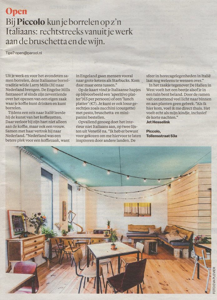 Piccolo in Het Parool